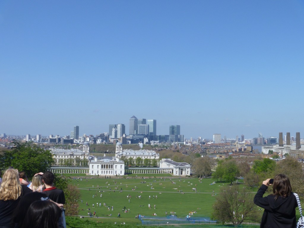 View over London from Greenwich Park