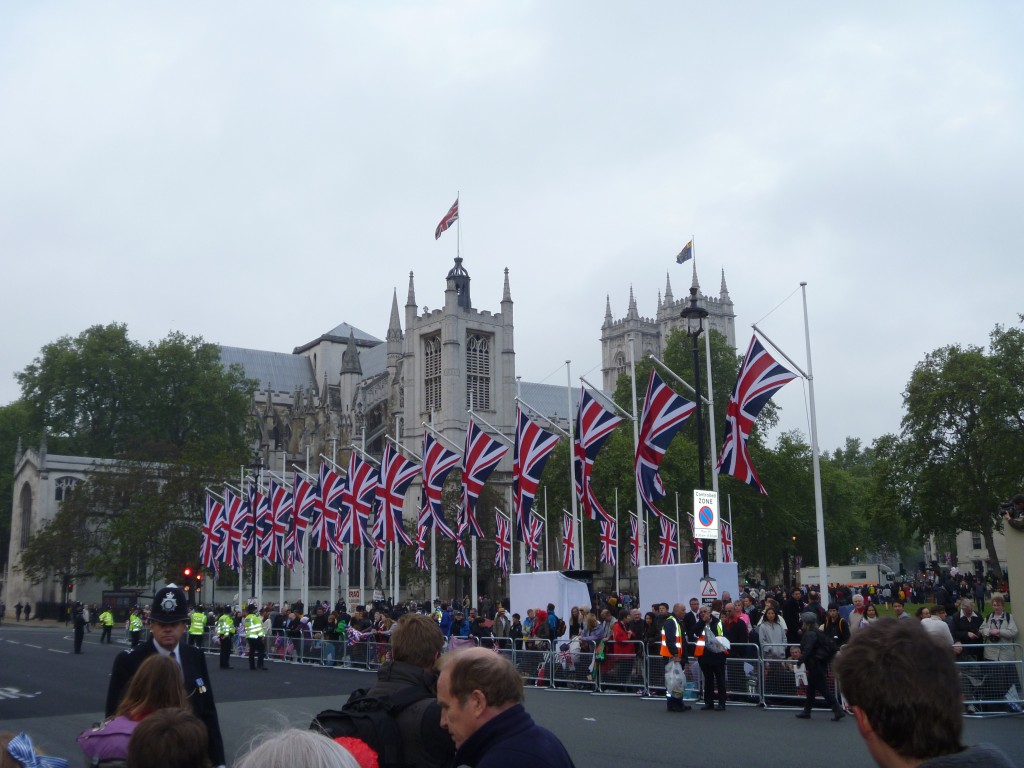 Outside Westminster Abbey