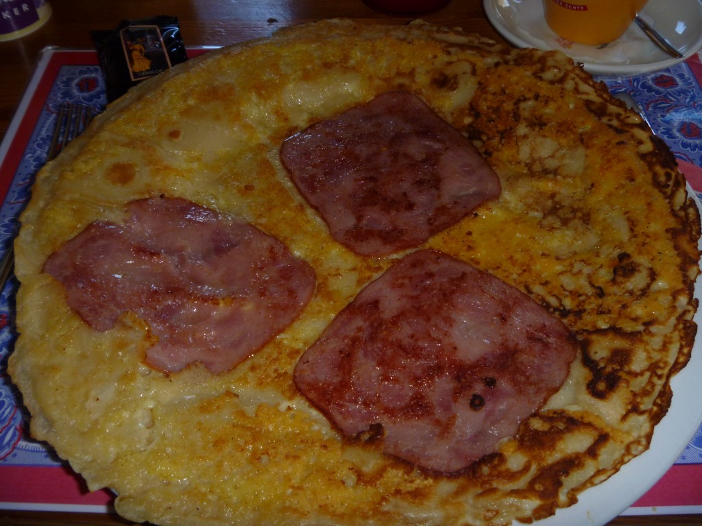 My ham and cheese pancake