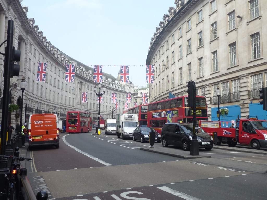 Regent Street looking pretty for the Royal Wedding