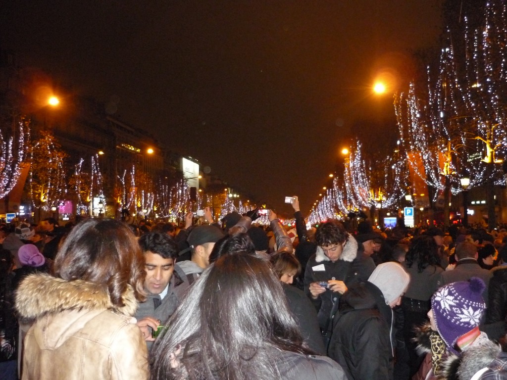 New Year's Eve on the Champs Elysees