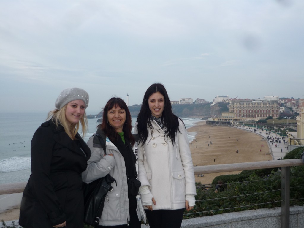 Overlooking Grande Plage beach