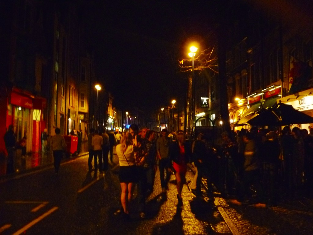 Wind Street at night