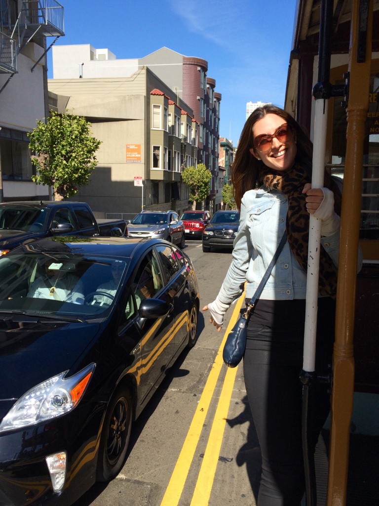 Riding the cable car