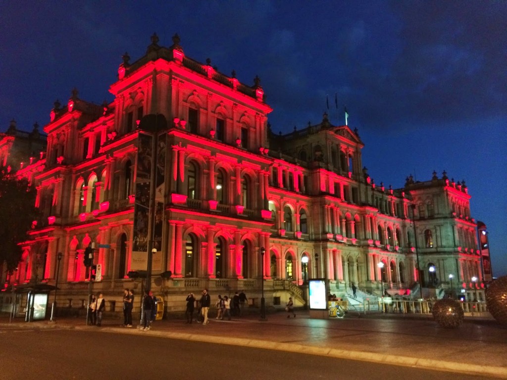 Treasury Casino at night