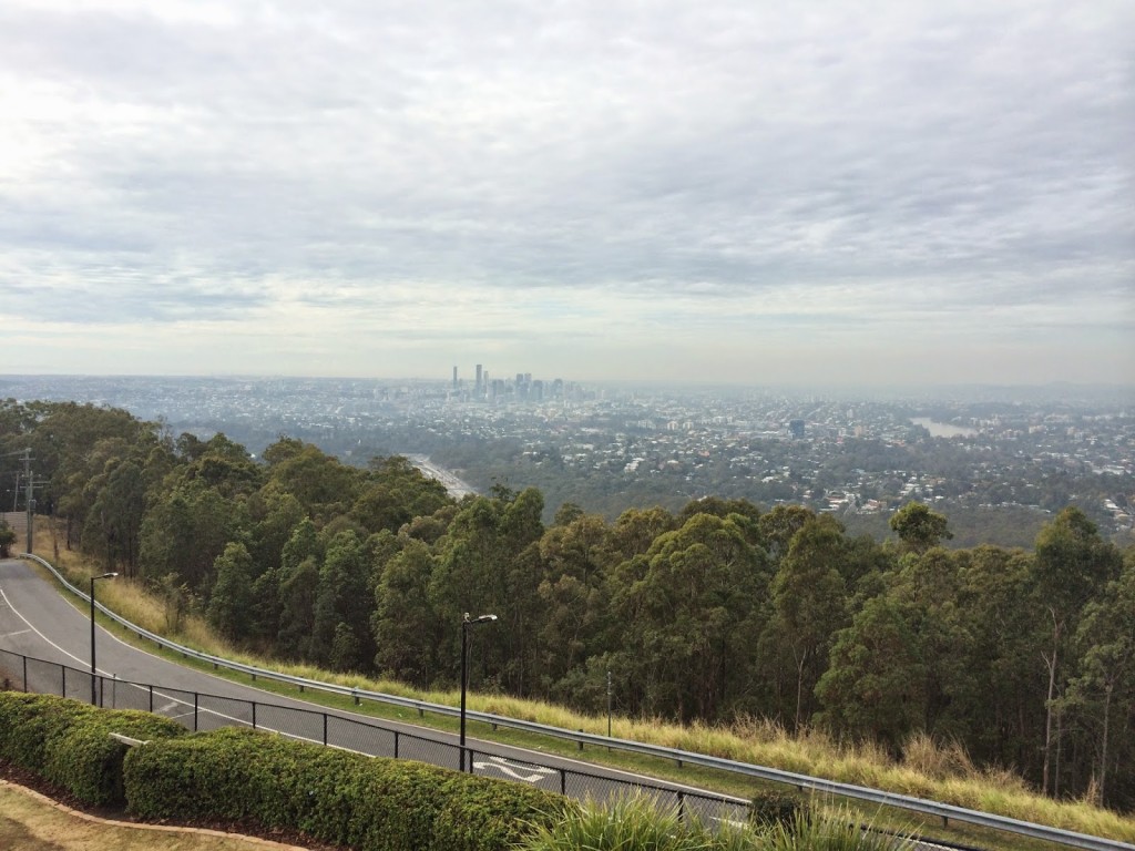 View over Brisbane from Mt Coot-tha