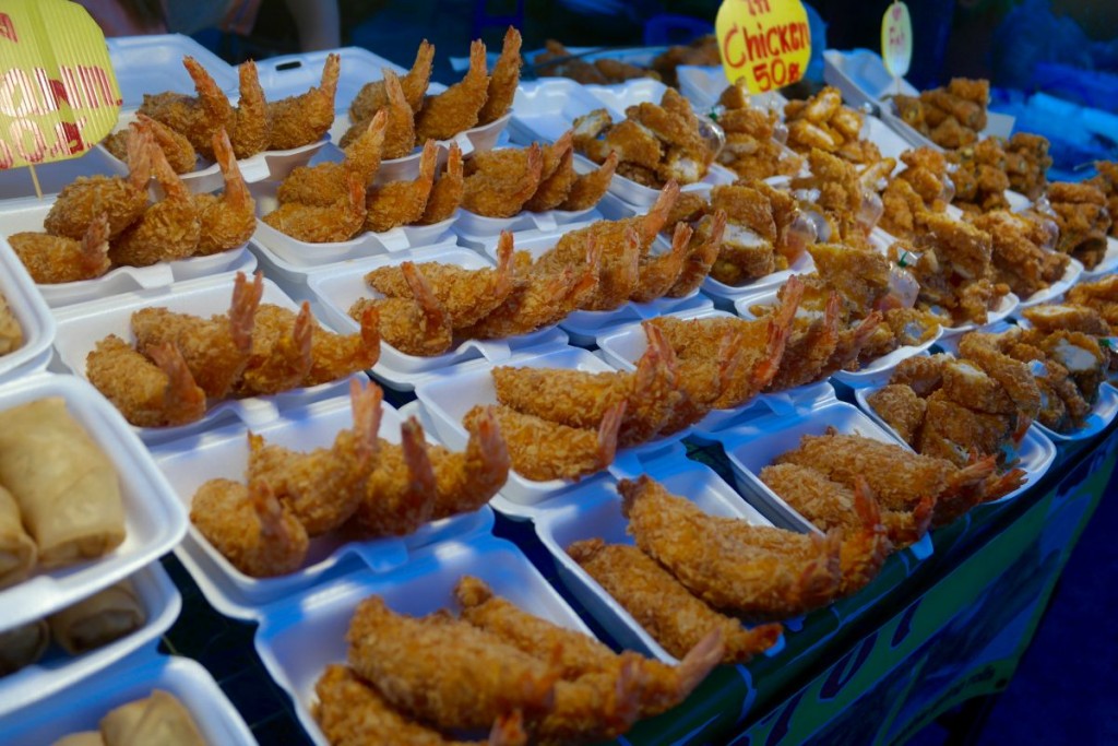 Deep fried prawns anyone? Yes please!