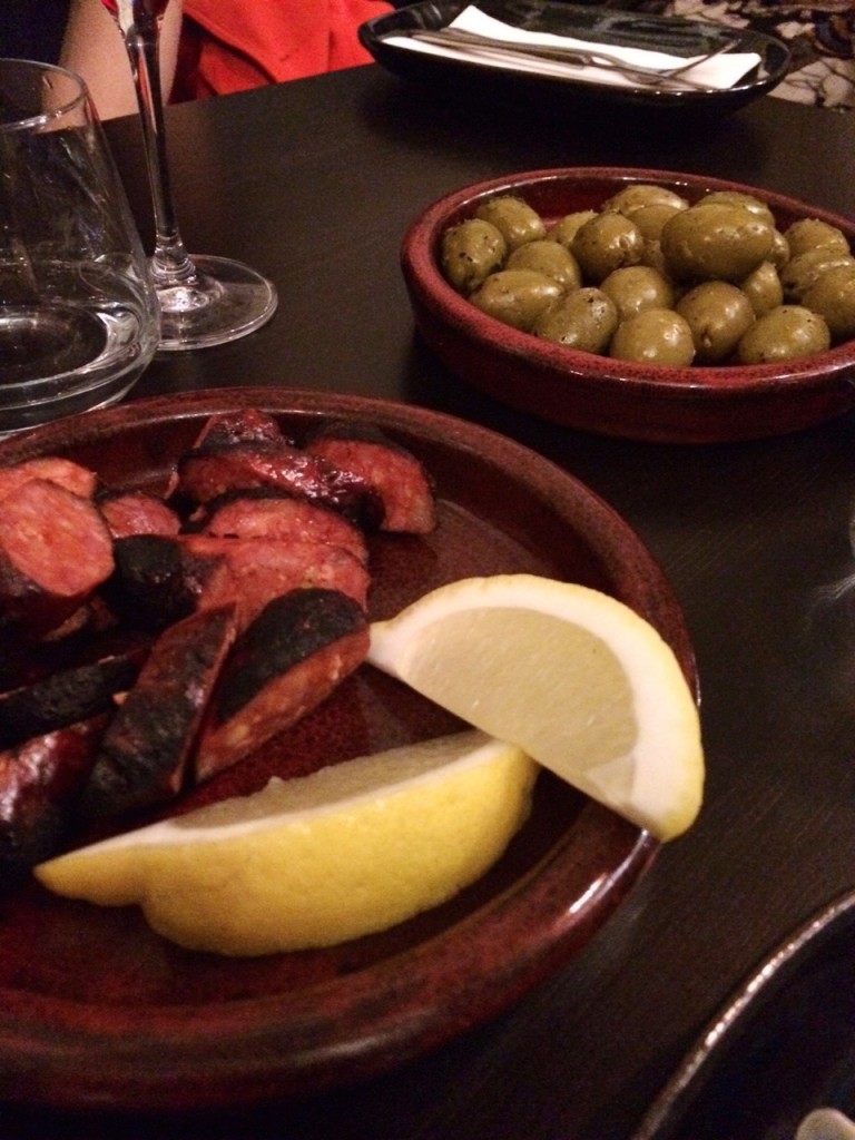 chorizo olives