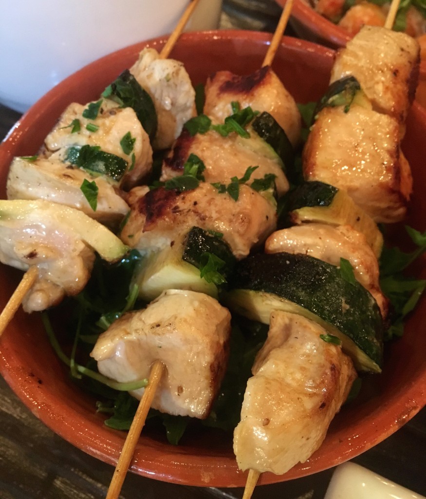 Chicken skewers